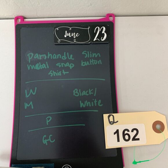 Vintage Panhandle Slim Metal Snap Button Shirt M Medium Check Western Yoke - Picture 11 of 12